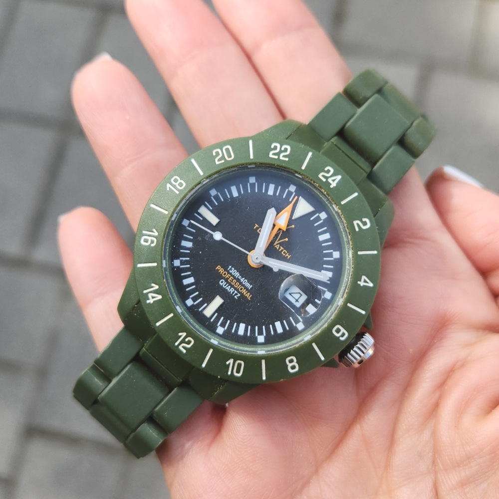 ToyWatch Unisex JET01HG Jet Lag Green Plasteramic Watch